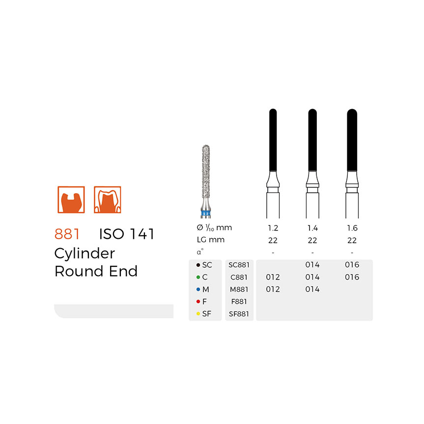Diamond Dental Burs(M881)