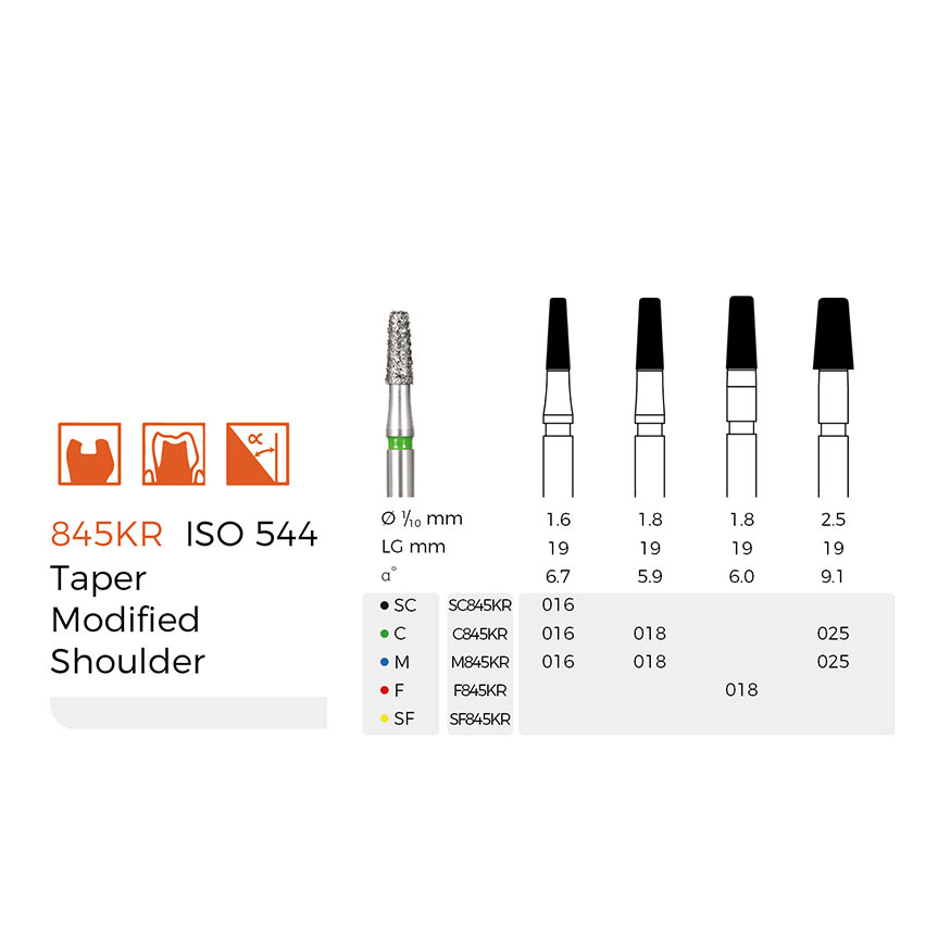 Diamond Dental Burs(SC845KR)