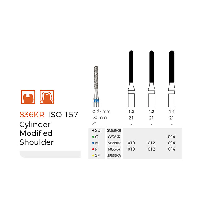 Diamond Dental Burs(C836KR)