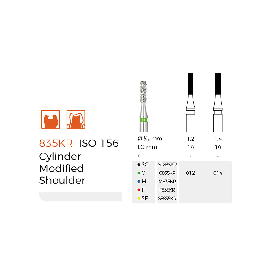 Diamond Dental Burs(C835KR)