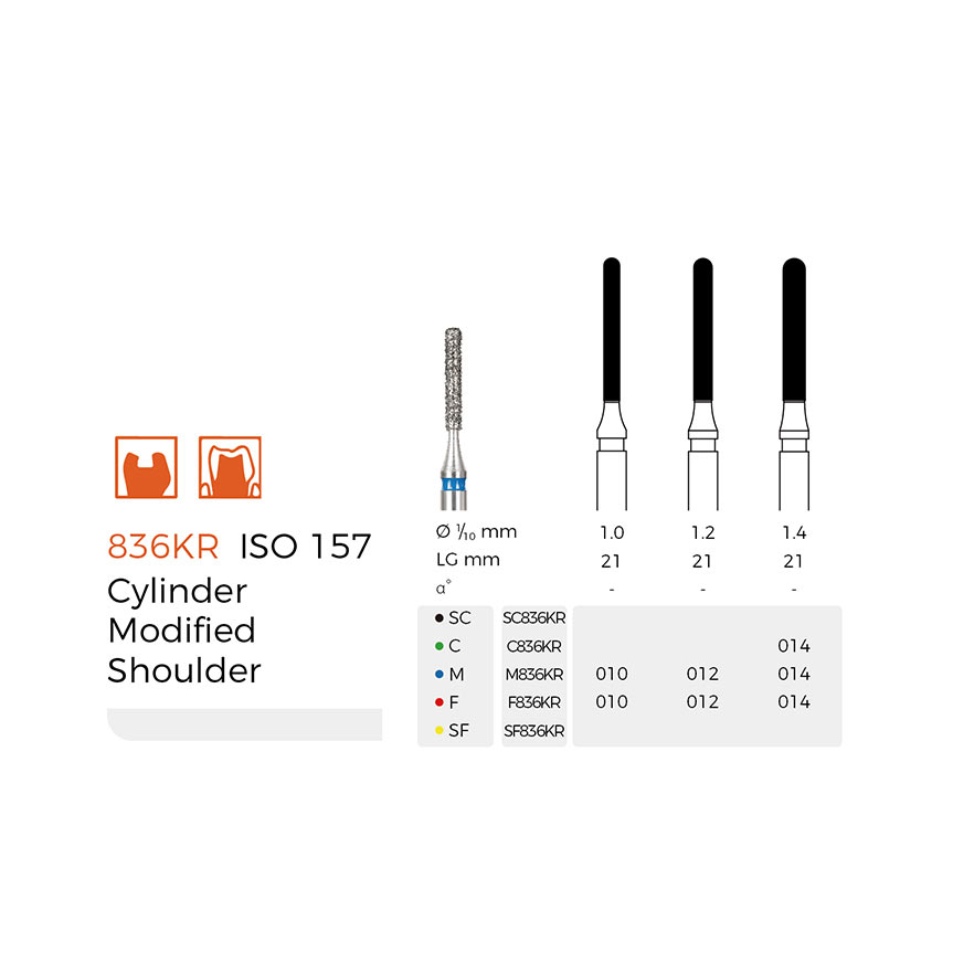 Diamond Dental Burs(F836KR)