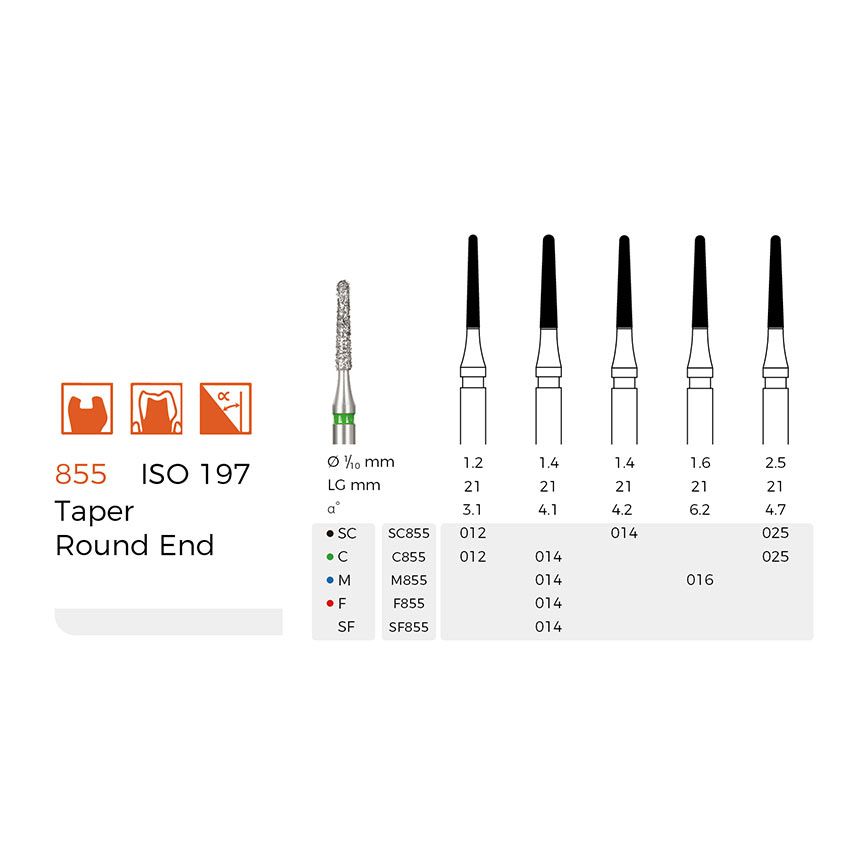 Diamond Dental Burs(SC855)