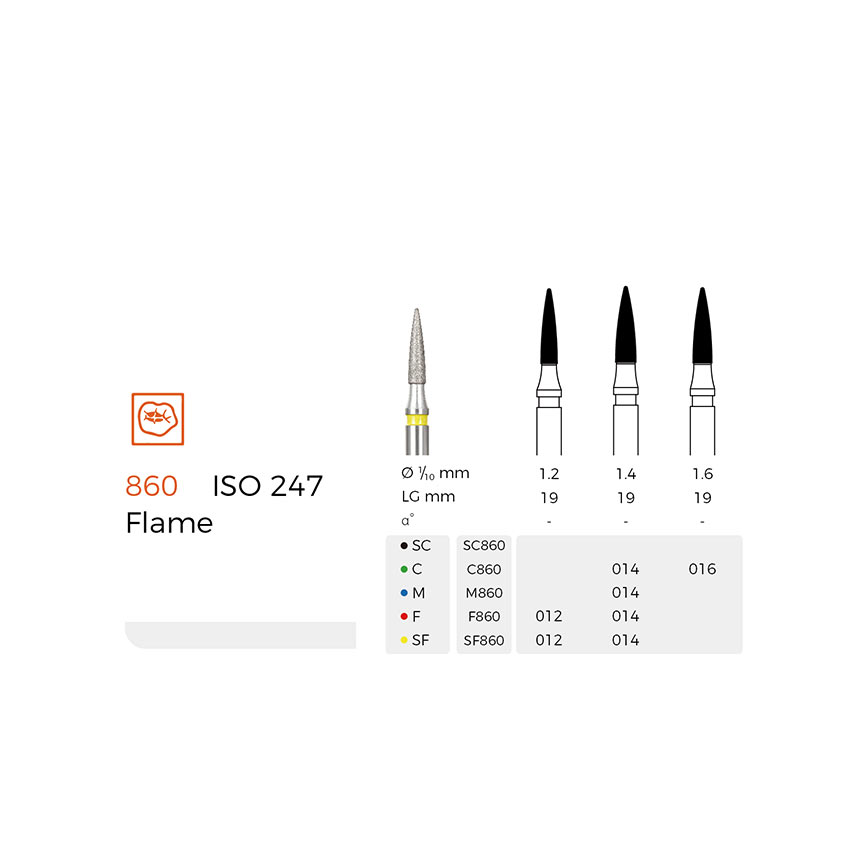 Diamond Dental Burs(M860)